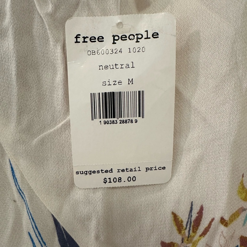 Free People Clear Skies cold shoulder tunic Size M - NWT - Picture 4 of 12